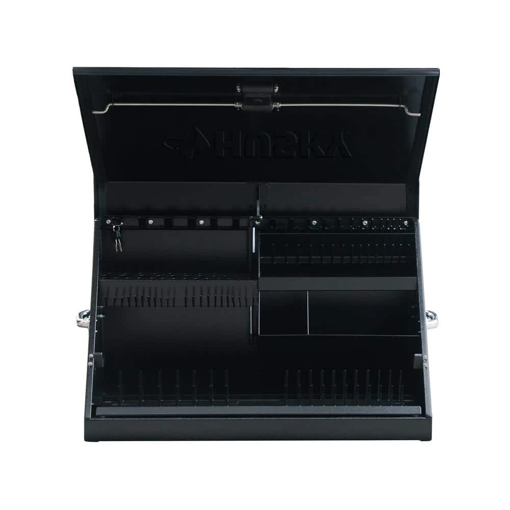Husky Heavy-Duty 30 In. W X 15 In. D Black Steel Portable Triangle Top Chest For Sockets, Wrenches And Screwdrivers 9 Husky Heavy-Duty 30 In. W X 15 In. D Black Steel Portable Triangle Top Chest For Sockets, Wrenches And Screwdrivers - Image 7