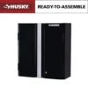 Husky Ready-to-Assemble 24-Gauge Steel Wall Mounted Garage Cabinet In Black (28 In. W X 29.7 In. H X 12 In. D) -Husky Tools Shop black husky wall mounted cabinets g2802w us 64 1000