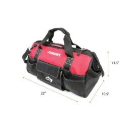 Husky 22 In. Spring-Loaded Tool Bag -Husky Tools Shop black red husky tool bags 1h 2220 slo fa 1000