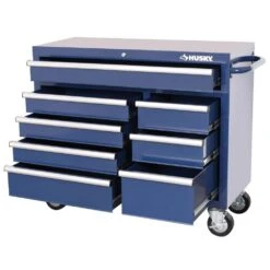 Husky Standard Duty 42 In. 8-Drawer Blue Rolling Tool Cabinet -Husky Tools Shop blue husky tool cabinets h42tr8blu c3 1000