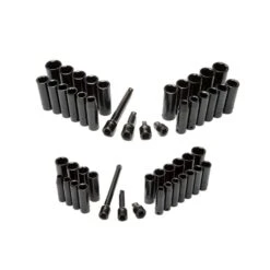 Husky 52 In. W X 25 In. D 9-Drawer Gloss Black Mobile Workbench Tool Chest With Mechanics Tool Set In Foam (370-Piece) -Husky Tools Shop gloss black husky mobile workbenches h370eva52mwbbkcb 76 1000