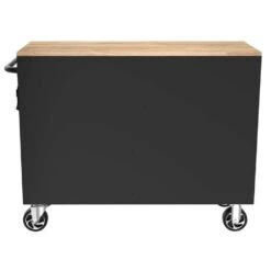 Husky Tool Storage 46 In. W X 18 In. D 9-Drawer Mobile Workbench Cabinet In Gloss Black -Husky Tools Shop gloss black husky mobile workbenches h46x18mwc9blk a0 1000