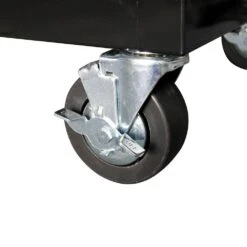 Husky 84 In. W X 18 In. D 9-Drawer Mobile Workbench With Wood Top In Gloss Black -Husky Tools Shop gloss black husky mobile workbenches hotc8409b11m 77 1000