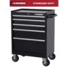 Husky Tool Storage 27 In. W X 18 In. D 5-Drawer Gloss Black Rolling Tool Cabinet -Husky Tools Shop gloss black husky tool cabinets h27tr5blk 64 1000