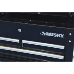 Husky 30 In. Wide By 20 In. Deep 3-Drawer Mechanics Tool Cart, Gloss Black -Husky Tools Shop gloss black husky tool carts houc3003b11 1d 1000