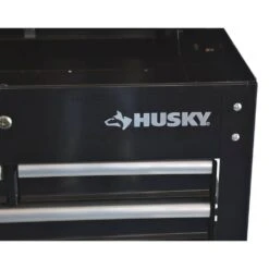Husky 30 In. Wide By 20 In. Deep 3-Drawer Mechanics Tool Cart, Gloss Black -Husky Tools Shop gloss black husky tool carts houc3003b11 76 1000