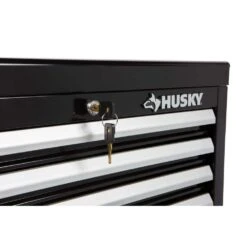 Husky 26 In. W X 12 In. D Standard Duty 4-Drawer Top Tool Chest In Gloss Black -Husky Tools Shop gloss black husky top tool chests hkst98065bk 76 1000