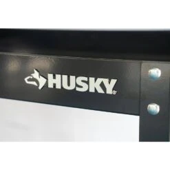 Husky 27 In. Wide 18.3 In. Deep 2 Tier Cart, Gloss Black -Husky Tools Shop gloss black husky utility carts houc27a2b11 4f 1000