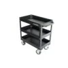 Husky 28 In. Wide 17 In. Deep 3 Tier Cart, Gloss Black -Husky Tools Shop gloss black husky utility carts houc28a3b11 64 1000