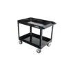 Husky 36 In. W X 24.1 In. Deep 2 Tier Cart, Gloss Black -Husky Tools Shop gloss black husky utility carts houc36a2b11 64 1000