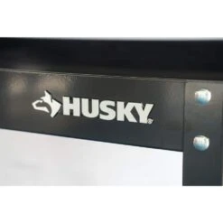 Husky 36 In. W X 24.1 In. Deep 2 Tier Cart, Gloss Black -Husky Tools Shop gloss black husky utility carts houc36a2b11 fa 1000