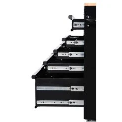 Husky 46 In. W X 18 In. D 9-Drawer Black Mobile Workbench Cabinet 23 Husky 46 In. W X 18 In. D 9-Drawer Black Mobile Workbench Cabinet -Husky Tools Shop gloss black with silver trim husky mobile workbenches h46mwc9v18 44 1000