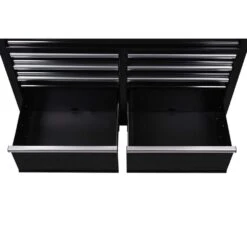 Husky 46 In. W X 18 In. D 9-Drawer Black Mobile Workbench Cabinet 19 Husky 46 In. W X 18 In. D 9-Drawer Black Mobile Workbench Cabinet -Husky Tools Shop gloss black with silver trim husky mobile workbenches h46mwc9v18 77 1000