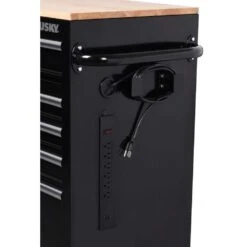 Husky 46 In. W X 18 In. D 9-Drawer Black Mobile Workbench Cabinet 24 Husky 46 In. W X 18 In. D 9-Drawer Black Mobile Workbench Cabinet -Husky Tools Shop gloss black with silver trim husky mobile workbenches h46mwc9v18 fa 1000