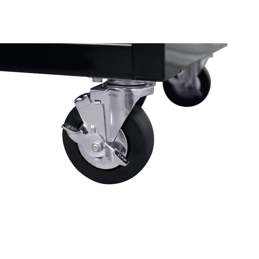 Husky Tool Storage 46 In. W X 51 In. D Standard Duty Black Mobile Workbench Cabinet With Solid Top Full Length Extension Table 17 Husky Tool Storage 46 In. W X 51 In. D Standard Duty Black Mobile Workbench Cabinet With Solid Top Full Length Extension Table - Image 15