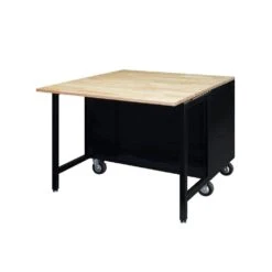 Husky Tool Storage 46 In. W X 51 In. D Standard Duty Black Mobile Workbench Cabinet With Solid Top Full Length Extension Table 23 Husky Tool Storage 46 In. W X 51 In. D Standard Duty Black Mobile Workbench Cabinet With Solid Top Full Length Extension Table -Husky Tools Shop gloss black with silver trim husky mobile workbenches hotc4609b15m 77 1000