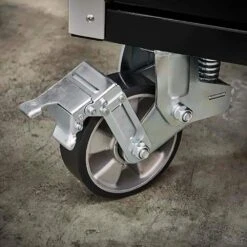 Husky Tool Storage 72 In. W X 25 In. D Professional Duty Black Mobile Workbench Cabinet With Stainless Steel Top -Husky Tools Shop gloss black with silver trim husky mobile workbenches hpro72mwc20blk fa 1000