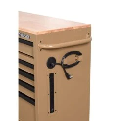 Husky Standard Duty 46 In. W X 18 In. D 9-Drawer Gloss Tan Mobile Workbench Cabinet With Solid Wood Top 21 Husky Standard Duty 46 In. W X 18 In. D 9-Drawer Gloss Tan Mobile Workbench Cabinet With Solid Wood Top -Husky Tools Shop gloss desert tan husky mobile workbenches h46x18mwc9tan 1f 1000