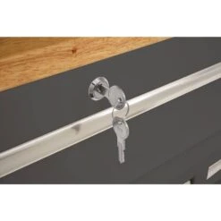 Husky 46 In. W X 25 In. D 9-Drawer Gloss Gray Mobile Workbench -Husky Tools Shop gloss gray husky mobile workbenches hotc4609b46m 1d 1000