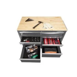 Husky 46 In. W X 25 In. D 9-Drawer Gloss Gray Mobile Workbench -Husky Tools Shop gloss gray husky mobile workbenches hotc4609b46m 77 1000