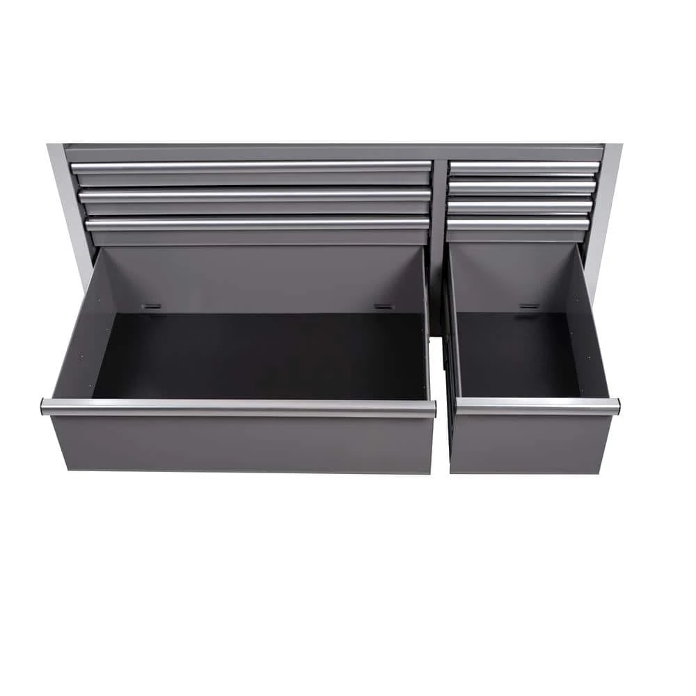 Husky Tool Storage 52 In. W X 25 In. D Standard Duty Gloss Gray Mobile Workbench Tool Chest 12 Husky Tool Storage 52 In. W X 25 In. D Standard Duty Gloss Gray Mobile Workbench Tool Chest - Image 10