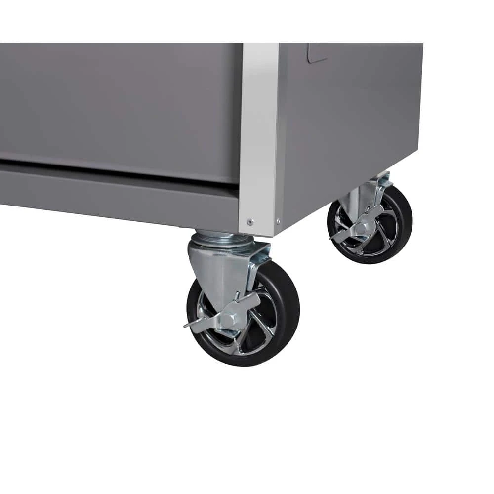 Husky Tool Storage 52 In. W X 25 In. D Standard Duty Gloss Gray Mobile Workbench Tool Chest 14 Husky Tool Storage 52 In. W X 25 In. D Standard Duty Gloss Gray Mobile Workbench Tool Chest - Image 12