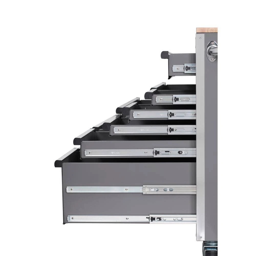 Husky Tool Storage 52 In. W X 25 In. D Standard Duty Gloss Gray Mobile Workbench Tool Chest 13 Husky Tool Storage 52 In. W X 25 In. D Standard Duty Gloss Gray Mobile Workbench Tool Chest - Image 11