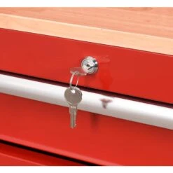 Husky 52 In. W 10-Drawer Gloss Red Mobile Workbench Cabinet With Solid Wood Top And Pegboard 22 Husky 52 In. W 10-Drawer Gloss Red Mobile Workbench Cabinet With Solid Wood Top And Pegboard -Husky Tools Shop gloss red husky mobile workbenches h52mwc10modredp 1f 1000