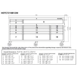 Husky Tool Storage 72 In. W X 21 In. D Standard Duty Gloss Red Mobile Workbench Tool Chest -Husky Tools Shop gloss red husky mobile workbenches hotc7218b21m 40 1000