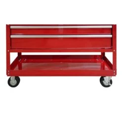 Husky 46 In. W X 18 In. D Standard Duty 5-Drawer Rolling Utility Tool Cart In Gloss Red -Husky Tools Shop gloss red husky tool carts houc4605b21m 1d 1000