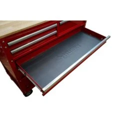 Husky 46 In. W X 18 In. D Standard Duty 5-Drawer Rolling Utility Tool Cart In Gloss Red -Husky Tools Shop gloss red husky tool carts houc4605b21m 66 1000