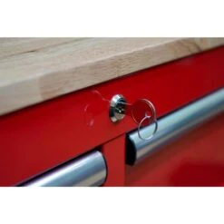 Husky 46 In. W X 18 In. D Standard Duty 5-Drawer Rolling Utility Tool Cart In Gloss Red -Husky Tools Shop gloss red husky tool carts houc4605b21m fa 1000