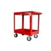 Husky 27 In Wide 18.3 In. Deep 2 Tier Cart, Gloss Red -Husky Tools Shop gloss red husky utility carts houc27a2b21 64 1000
