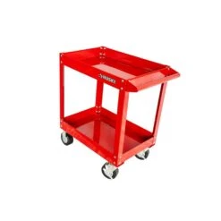 Husky 27 In Wide 18.3 In. Deep 2 Tier Cart, Gloss Red -Husky Tools Shop gloss red husky utility carts houc27a2b21 c3 1000