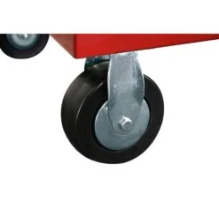 Husky 52 In. W X 24.5 In. D 9-Drawer Standard Duty Mobile Workbench Tool Chest With Solid Work Top And Pegboard In Gloss Red -Husky Tools Shop gloss red with silver trim husky mobile workbenches hotc5209b23m 66 1000