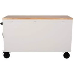 Husky Tool Storage 61 In. W X 23 In. D Heavy Duty White Mobile Workbench Tool Chest 24 Husky Tool Storage 61 In. W X 23 In. D Heavy Duty White Mobile Workbench Tool Chest -Husky Tools Shop gloss white with black trim husky mobile workbenches h61mwc15gwhd 44 1000