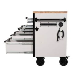 Husky Tool Storage 61 In. W X 23 In. D Heavy Duty White Mobile Workbench Tool Chest 19 Husky Tool Storage 61 In. W X 23 In. D Heavy Duty White Mobile Workbench Tool Chest -Husky Tools Shop gloss white with black trim husky mobile workbenches h61mwc15gwhd 66 1000