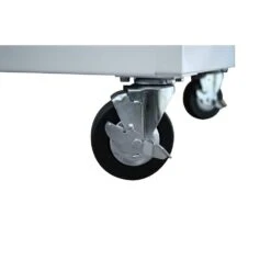 Husky 52 In. W X 24.5 In. D 9-Drawer Standard Duty Mobile Workbench Tool Chest With Solid Work Top And Pegboard In Gloss White -Husky Tools Shop gloss white with silver trim husky mobile workbenches hotc5209bj2m 4f 1000