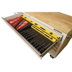 Husky Tool Storage 72 In. W Standard Duty Gloss White Mobile Workbench Tool Chest -Husky Tools Shop gloss white with silver trim husky mobile workbenches hotc7218bj1m 77 1000