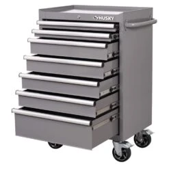 Husky Standard-Duty 27 In. 7-Drawer Gray Rolling Tool Cabinet -Husky Tools Shop gray husky tool cabinets h27tr5gry 4f 1000