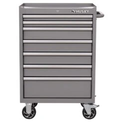 Husky Standard-Duty 27 In. 7-Drawer Gray Rolling Tool Cabinet -Husky Tools Shop gray husky tool cabinets h27tr5gry c3 1000
