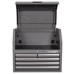 Husky Tool Storage 27 In. W Standard Duty Gray Tool Chest Combo -Husky Tools Shop gray husky tool chest combos h27ch5tr7gry g3 4f 1000