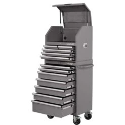 Husky Tool Storage 27 In. W Standard Duty Gray Tool Chest Combo -Husky Tools Shop gray husky tool chest combos h27ch5tr7gry g3 a0 1000