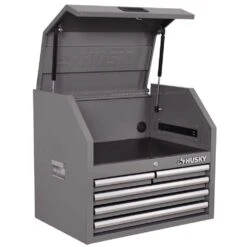 Husky Standard-Duty 26 In. 5-Drawer Gray Steel Top Tool Chest -Husky Tools Shop gray husky top tool chests h26ch5gry 1f 1000