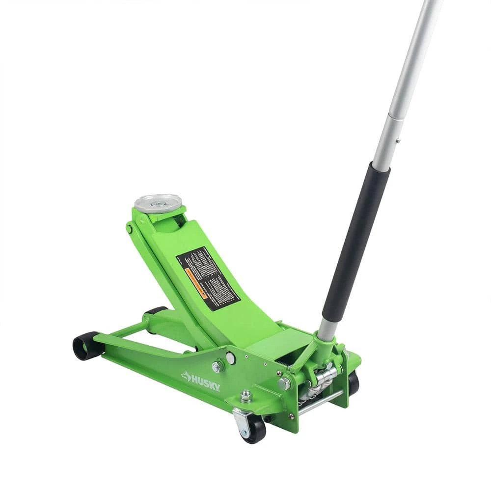 Husky 3-Ton Green Low Profile Floor Jack With Quick Lift 3 Husky 3-Ton Green Low Profile Floor Jack With Quick Lift