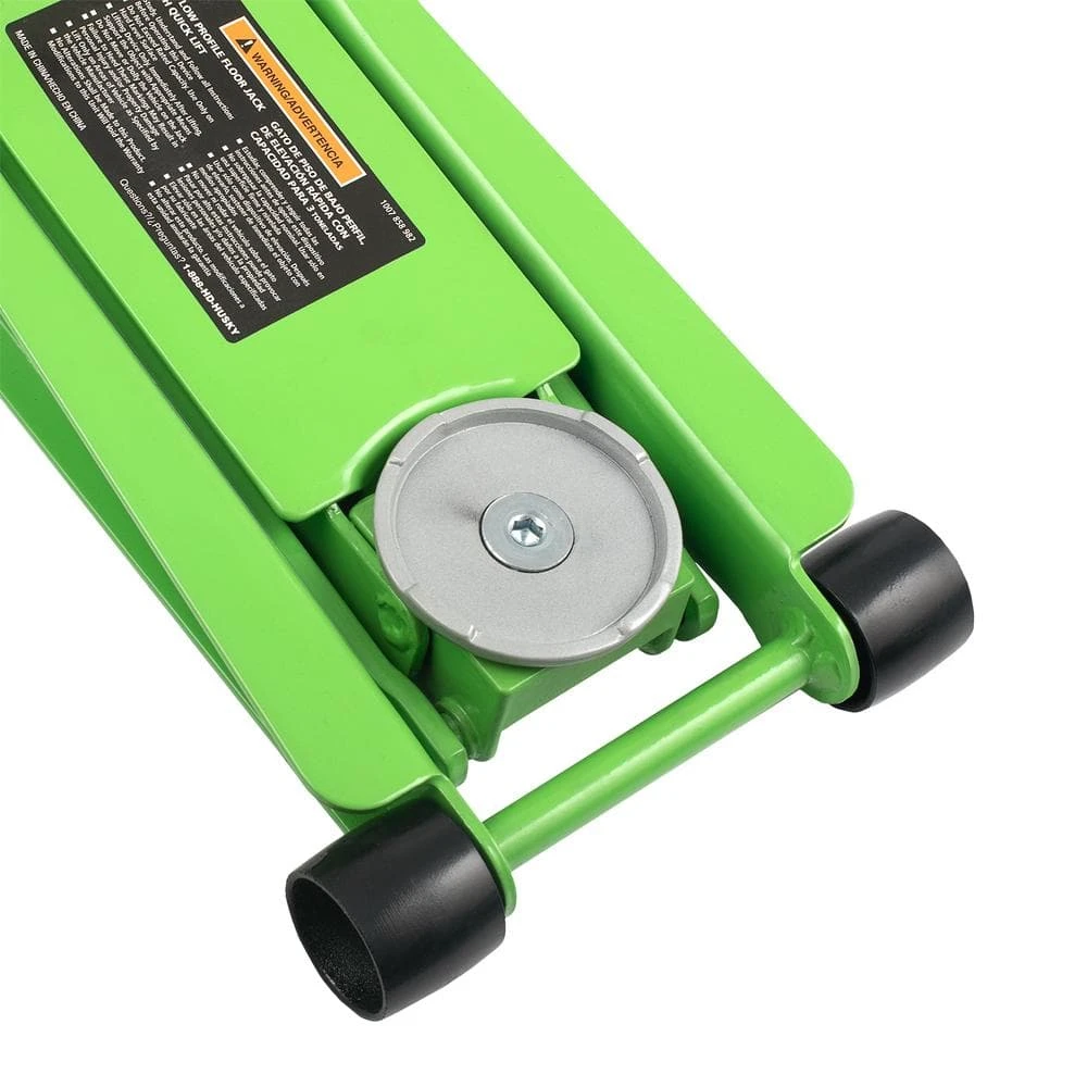 Husky 3-Ton Green Low Profile Floor Jack With Quick Lift 8 Husky 3-Ton Green Low Profile Floor Jack With Quick Lift - Image 6