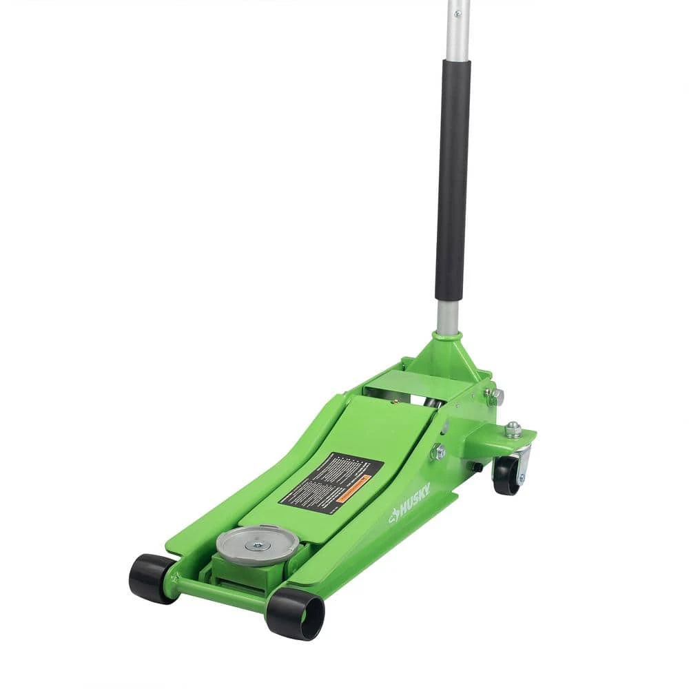 Husky 3-Ton Green Low Profile Floor Jack With Quick Lift 6 Husky 3-Ton Green Low Profile Floor Jack With Quick Lift - Image 4