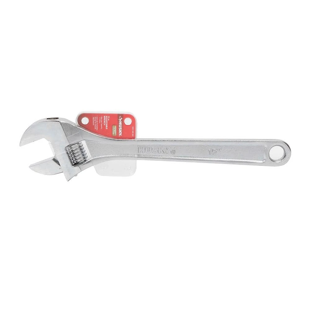 Husky 15 In. Adjustable Wrench 8 Husky 15 In. Adjustable Wrench - Image 6
