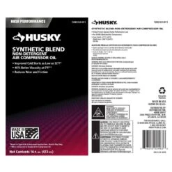 Husky Synthetic Blend Non-Detergent Oil Air Compressor 7 Husky Synthetic Blend Non-Detergent Oil Air Compressor -Husky Tools Shop husky air compressor parts 018 0079h c3 1000