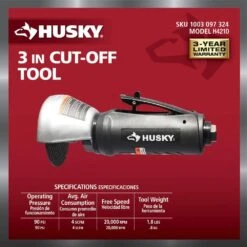 Husky 3 In. Cut-Off Tool -Husky Tools Shop husky air cut off tools h4210 1d 1000